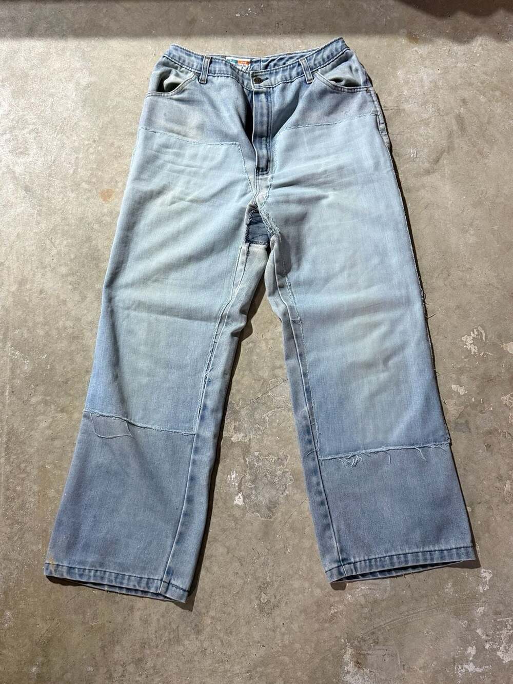 Vintage Sears Jeans That Fit Tall Full Double Knee Denim Carpenter Pants